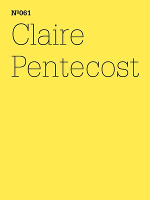 cover image of Claire Pentecost